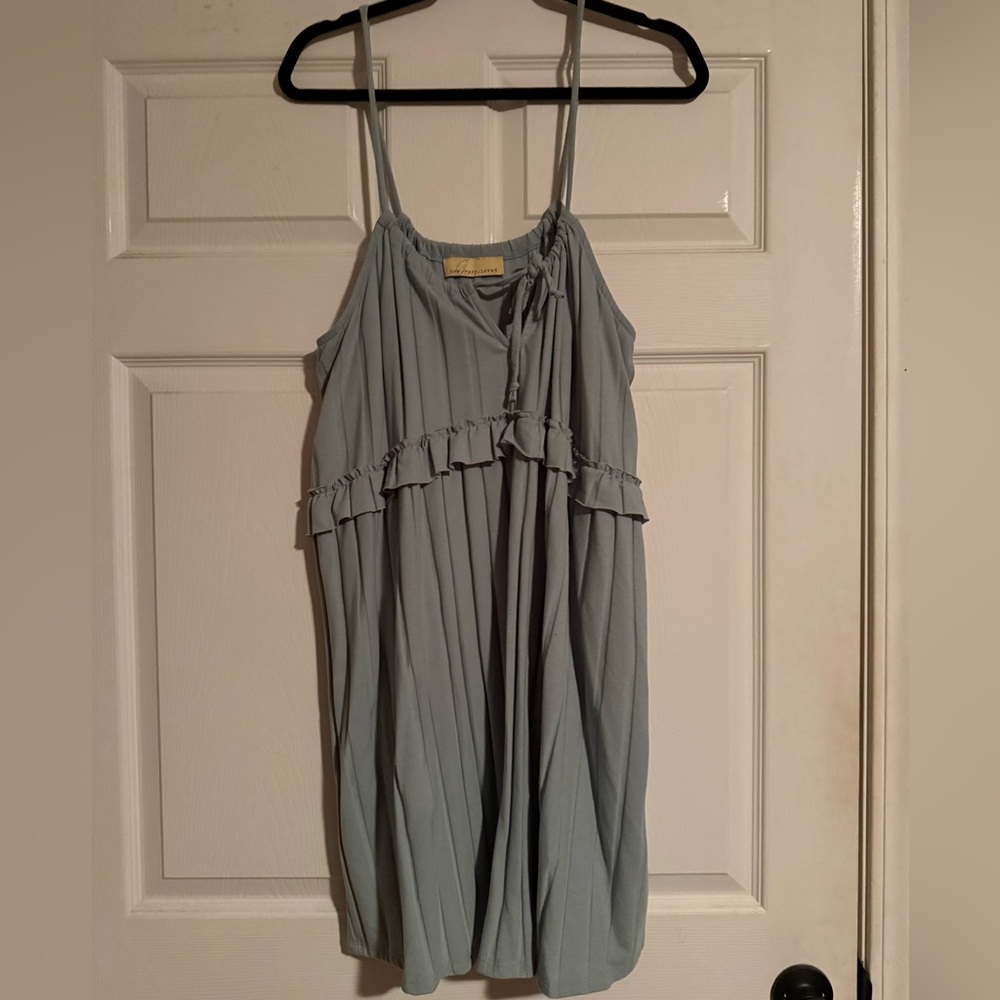 Light Blue Sleeveless Dress